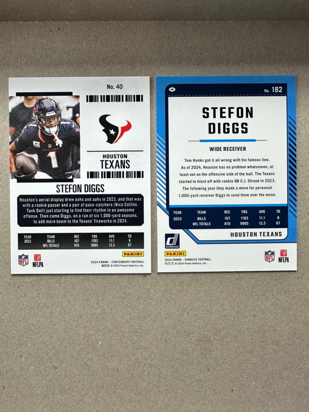 Texans Nico Collins/Andre Johnson/Tank Dell & CJ Stroud/Marks Rookies lot of 17 - Picture 13 of 15